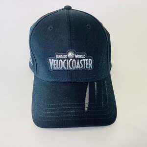 Jurassic World Universal Studios Park Velocicoaster Baseball Dinosaur Black Hat